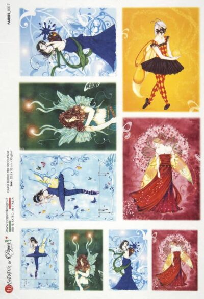 Rice Paper - Dancing Fairies (22 x 32cm)