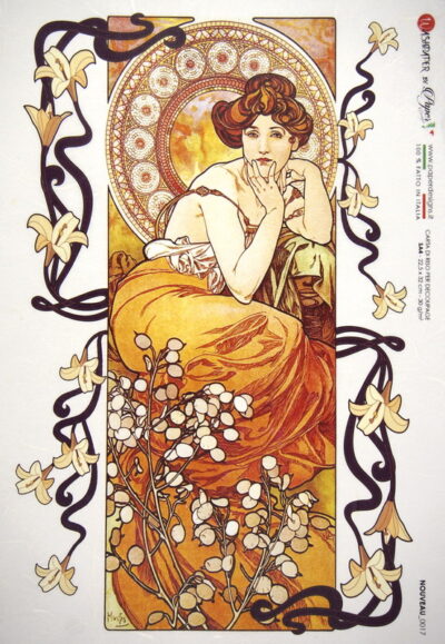 Rice Paper - Mucha: Topas (22 x 32cm)