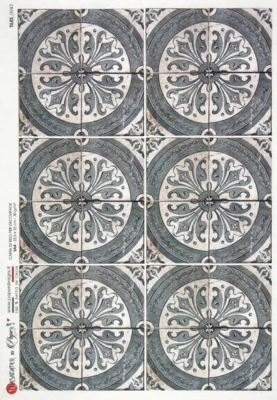 Rice Paper - Moroccan Ceramic Tiles (22 x 32cm)