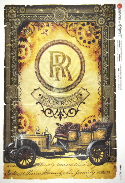 Rice Paper - Rolls Royce (22 x 32cm)