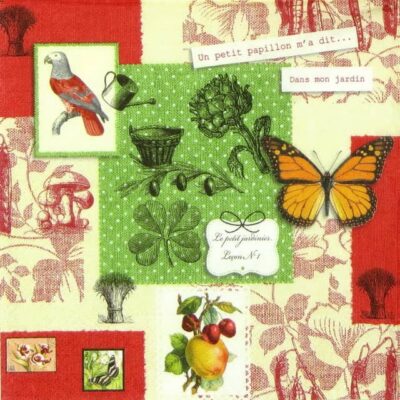 Lunch Napkins (20) - Mademoiselle Butterfly