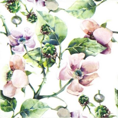 Paper Napkin - Pink Wild Roses