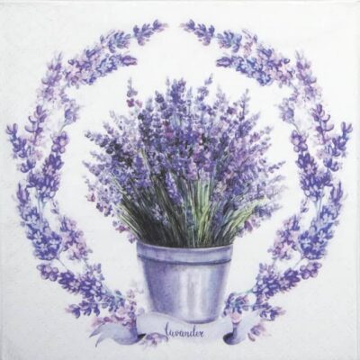 Single Decoupage Napkin - Soft Lavender