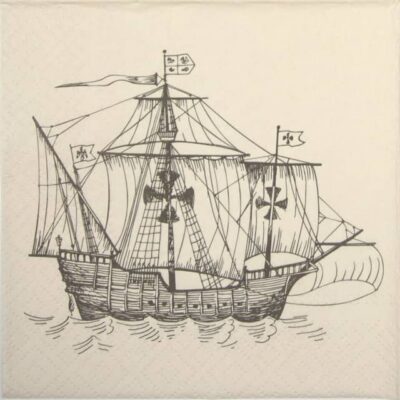 Paper Napkin - Sailing Ship