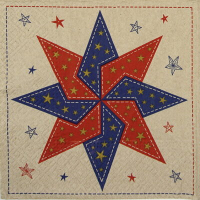 Paper Napkin - Patchwork Star