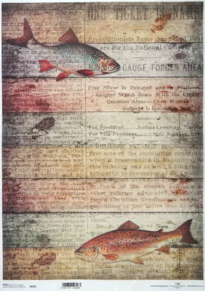Rice Paper A/3 - Vintage Fishing