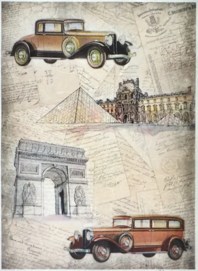 Rice Paper A/3 - Vintage Trip to Paris