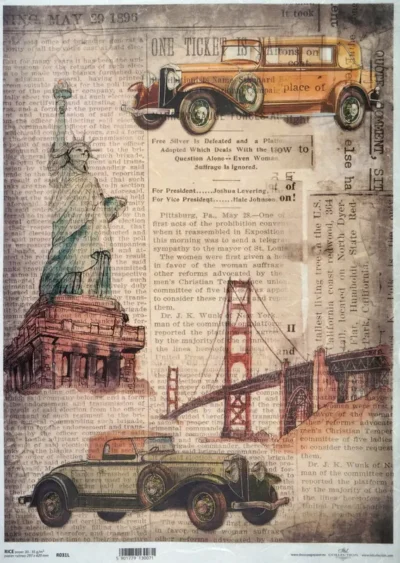 Rice Paper A/3 - Vintage Trip to USA