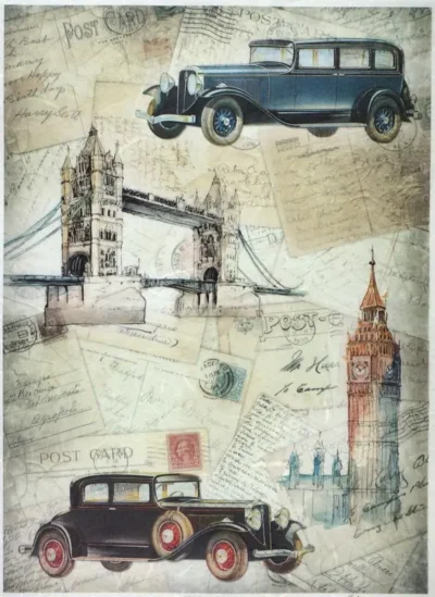 Rice Paper A/3 - Vintage Trip to London