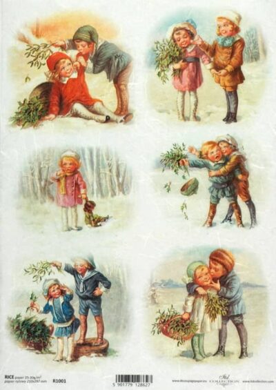 Rice Paper - Vintage Winter Friends
