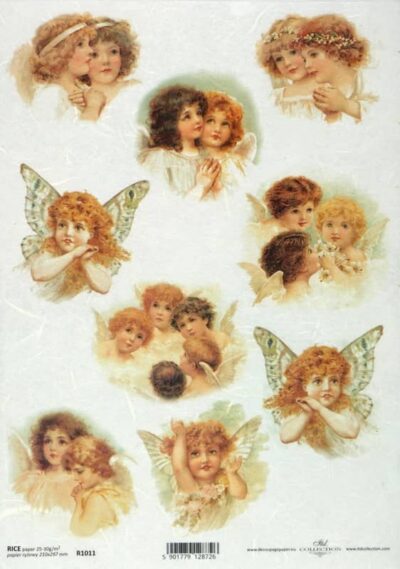 Rice Paper - Vintage Sweetly Angels2