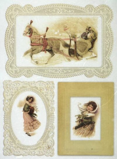 Rice Paper - Vintage Winter Journey - R1025
