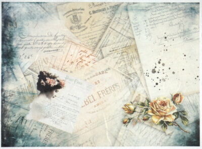 Rice Paper - Vintage Girl & Rose