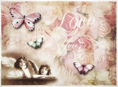 Rice Paper - Angels and Butterflies Love