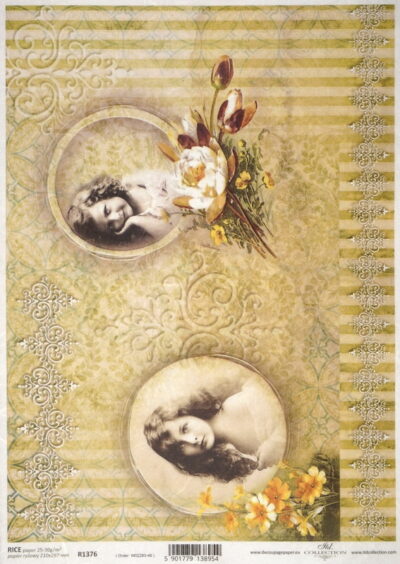 Rice Paper - Golden Vintage Girls
