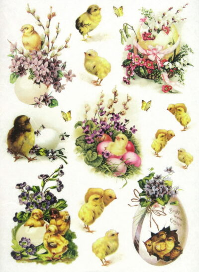 Rice Paper - Easter Cottage Eggs