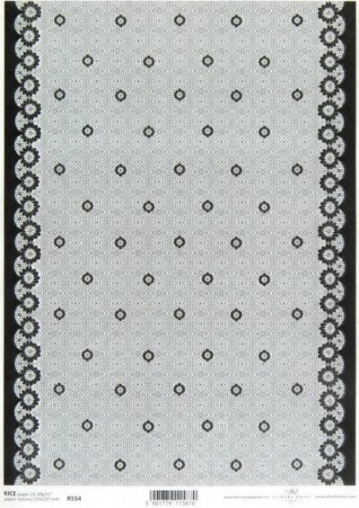 Rice Paper - Lace Black