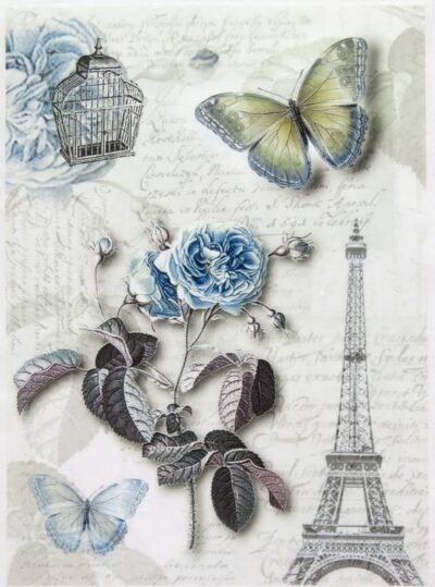 Rice Paper - Blue Paris