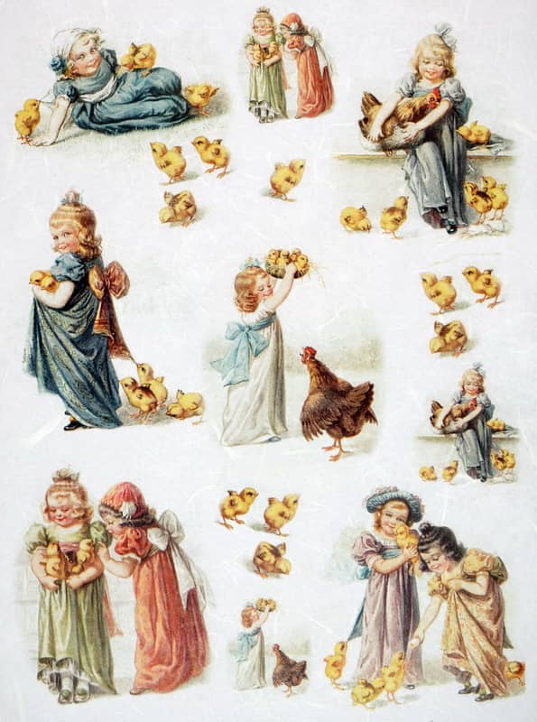 Rice Paper – Vintage Easter Girls