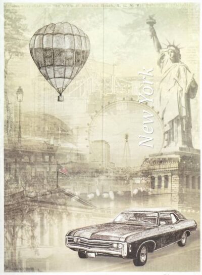 Rice Paper - Old Chevrolet Impala