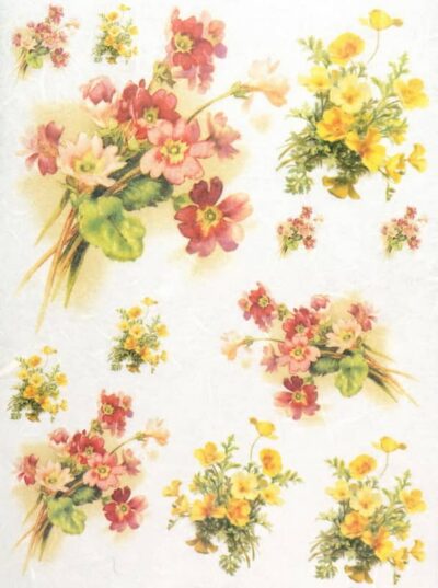 Rice Paper - Colorful Bouquet