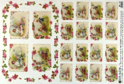 Rice Paper - Picking Flowers 33x49cm