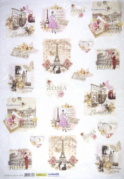 Rice Paper - Thinking of you 35x50cm