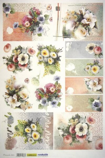 Rice Paper - Floreale 35x50cm