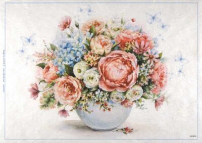 Rice Paper - Flowers in Vase 32x45cm