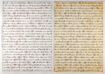 Rice Paper - Calligraphic Handwritten Text 32x45cm