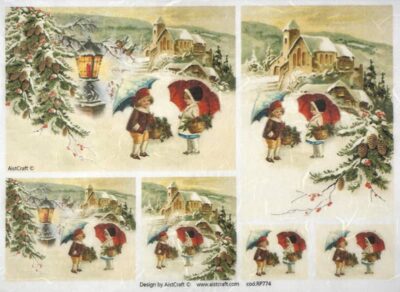 Rice Paper - Winter Love 32x45cm