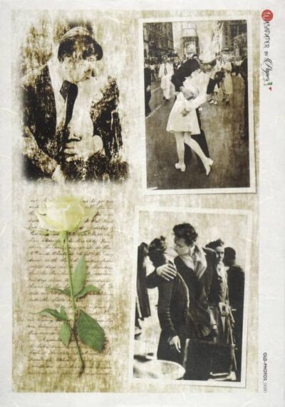 Rice Paper - Kiss, love (22 x 32cm)