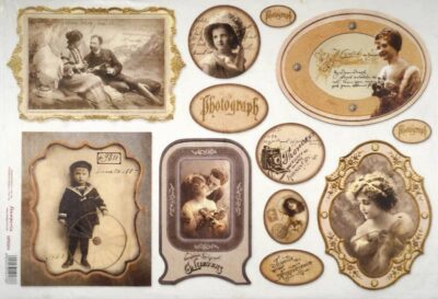 Stamperia Rice Paper 33x49cm - Old Photos DFS264