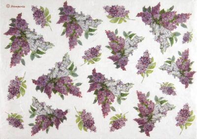 Stamperia A4 Decoupage Rice Paper - Texture with lilac - DFSA4106
