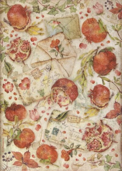 Rice Paper - Casa Granada pomegranades and letters - DFSA4654