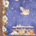 Stamperia Rice Paper A4 - Winter Valley Sweet Night DFSA4800