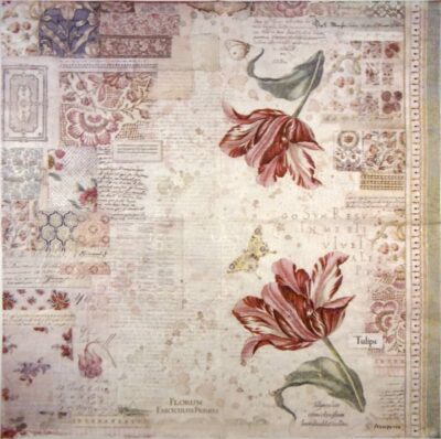 Stamperia Rice Paper - Botanic Tulip (50 x 50cm)