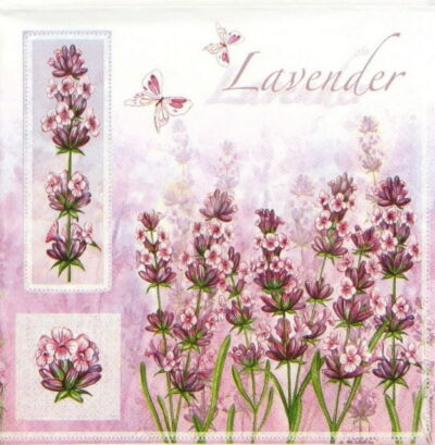 Single Decoupage Napkin - Lavender