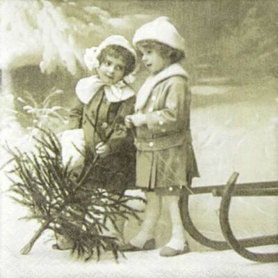 Lunch Napkins (20) - Christmas Girls
