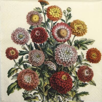 Lunch Napkins (20) - Orange Flowers