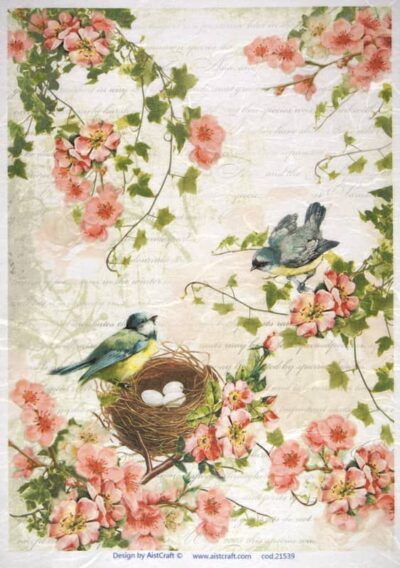 Rice Paper - Birds Family