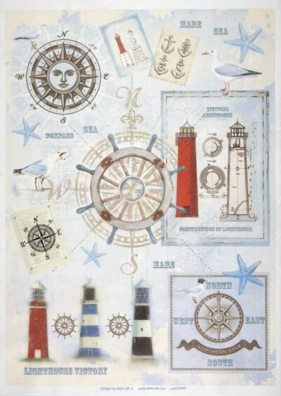 Rice Paper - Maritime 32x45cm