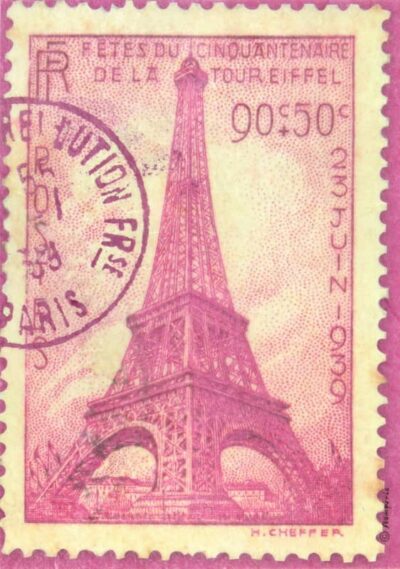 Stamperia A4 Decoupage Rice Paper - Tour Eiffel - DFSA4055