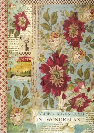 Rice Paper - Alice Red Flower