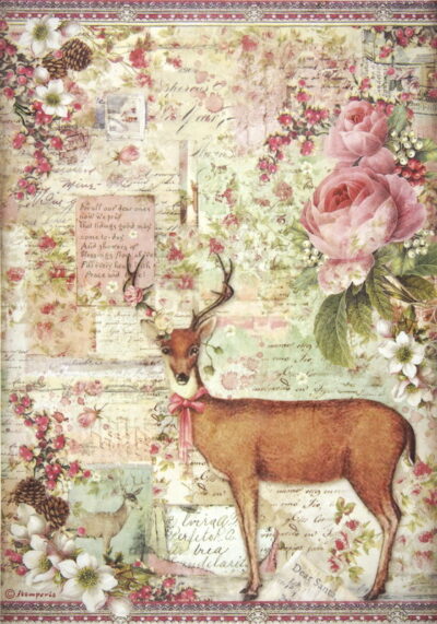 Rice Paper - Christmas Deer - DFSA4474