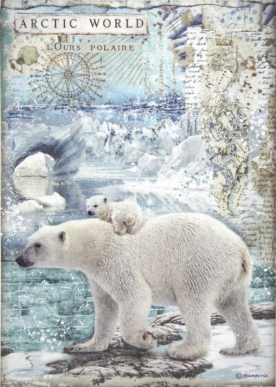 Rice Paper - Arctic World Polar Bears - DFSA4478