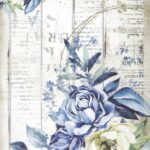Rice Paper - Romantic Sea Dream blue flower - DFSA4560
