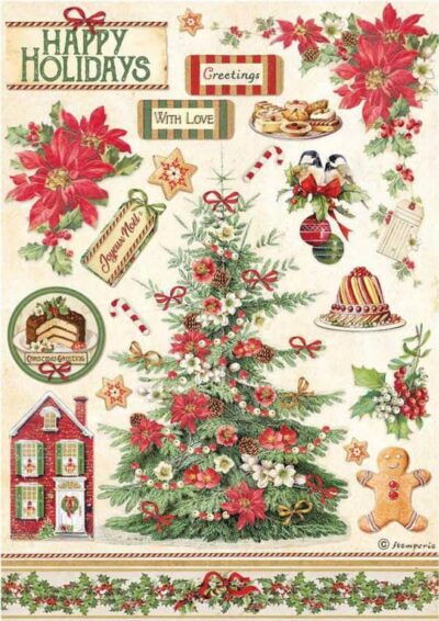 Rice Paper - Classic Christmas Tree - DFSA4594