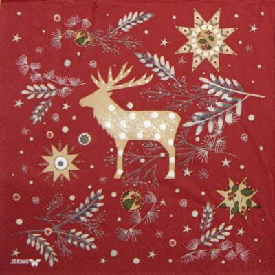 Lunch Napkins (20) - Hermann red
