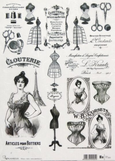Rice Paper for Decoupage - Clouterie (~25x34cm)